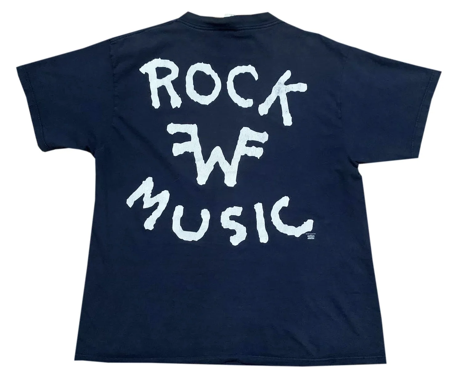90s weezer/ROCK MUSICネイビー Tシャツ L Vintage Weezer Rock Music Tour T Shirt (Size L) — RootsBK